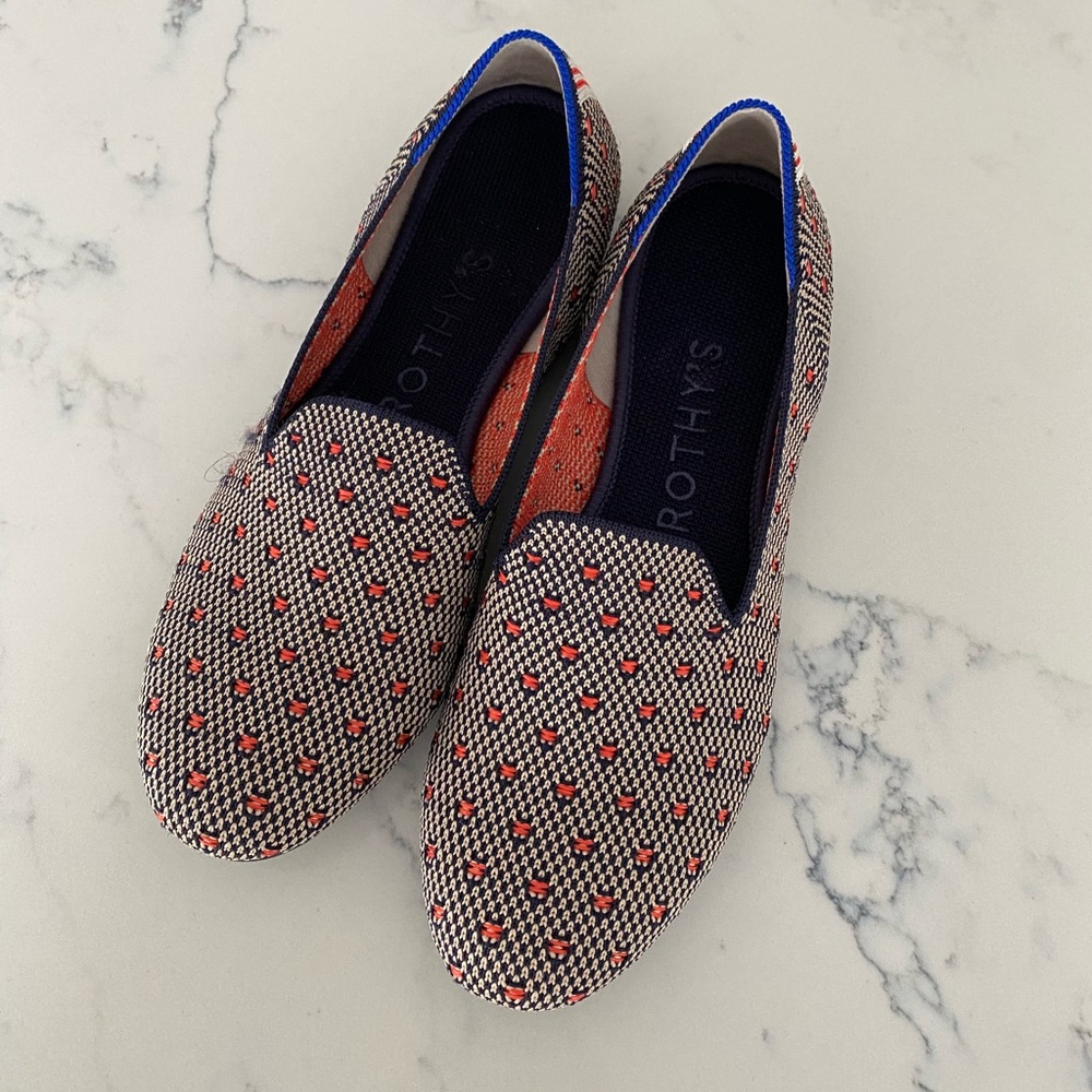 Rothy’s loafers Coral Dot- 6.5